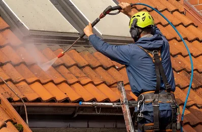 Démoussage et hydrofuge de toiture à Barbey